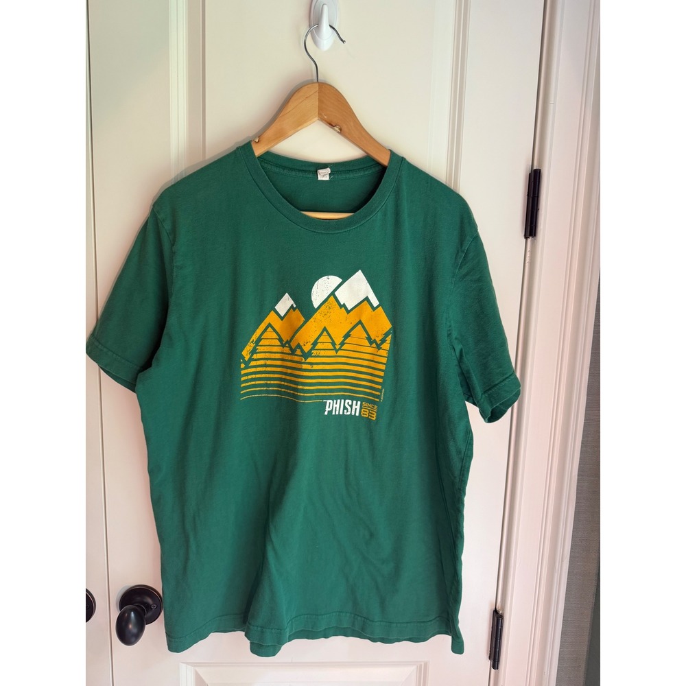 Phish Band T-Shirt Mens XL Green Mountain Graphic Since 83 Jam Band Tour Tee